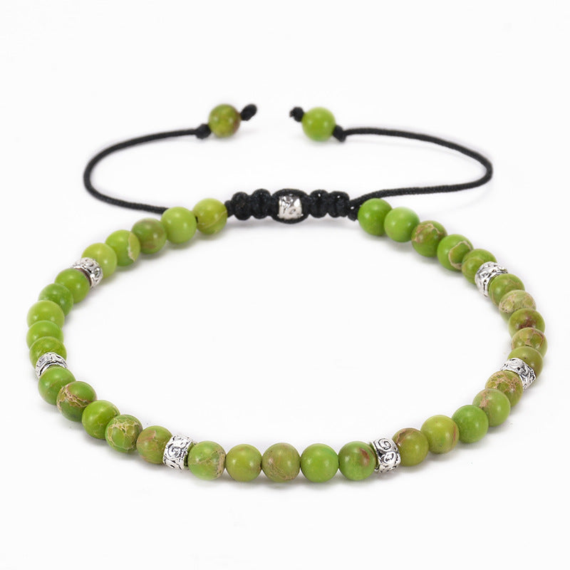 Wholesale Colorful Natural Stone Yoga Bracelet